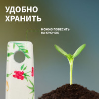 Садовые стальные грабельки с цветочным рисунком Четыре сезона 64-0012