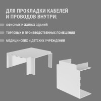 Угол Т-образный TDM ELECTRIC КМТ 100х60 (2 шт./комплект) SQ0411-0128