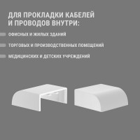 Заглушка кабельной трассы TDM ELECTRIC КМЗ 40х16 (4 шт./комплект) SQ0411-0084