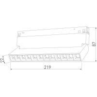 Трековый светильник Elektrostandard Slim Magnetic HL02 12W 4200K черный 85010 01 a057198