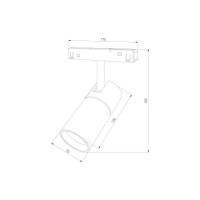 Трековый светильник Elektrostandard Slim Magnetic R03 20W 4200K черный 85013 01 a057201