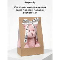 Пакет для цветов QWERTY Корзина, бежевый, с лентой 74097