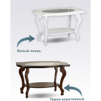Журнальный стол Мебелик Берже 1С белый ясень 00 2480