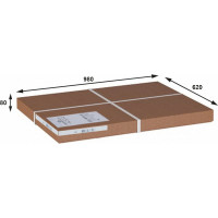Журнальный стол Мебелик Берже 1С белый ясень 00 2480