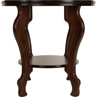 Журнальный стол Мебелик Берже 1С тёмно-коричневый 00 1498