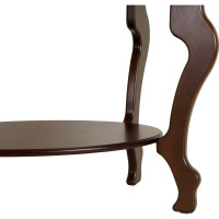 Журнальный стол Мебелик Берже 1С тёмно-коричневый 00 1498