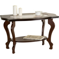 Журнальный стол Мебелик Берже 1С тёмно-коричневый 00 1498