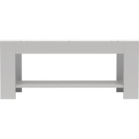 Журнальный стол Мебелик BeautyStyle 26 графит светлый U708, стекло белое 6913