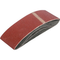 Лента абразивная на тканевой основе (3 шт; 75x457 мм; Р100; оксид алюминия) РемоКолор 31-9-203