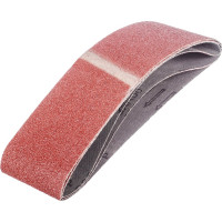 Лента абразивная на тканевой основе (3 шт; 75x533 мм; Р120; оксид алюминия) РемоКолор 31-9-312