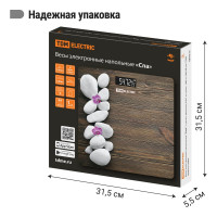 Электронные напольные весы TDM ELECTRIC Спа, стекло, деление 0,01 кг, макс. 180 кг, 28х28 см SQ4012-0004