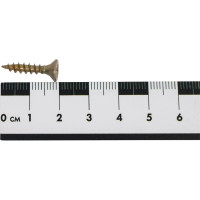 Универсальный саморез КВАДРА 4x20 желтый, потайная голова, цинк, кор. 1000 шт. 404020031000