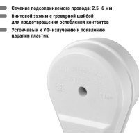 Вилка электрическая ВШ 32А 250В 2Р+РЕ белая TDM ELECTRIC SQ1812-0007