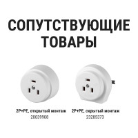 Вилка электрическая ВШ 32А 250В 2Р+РЕ белая TDM ELECTRIC SQ1812-0007