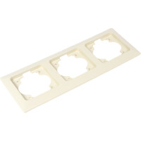 Горизонтальная 3-местная рамка NE-AD Aras, Крем, 93-11-17