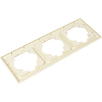 Горизонтальная 3-местная рамка NE-AD Aras, Крем, 93-11-17