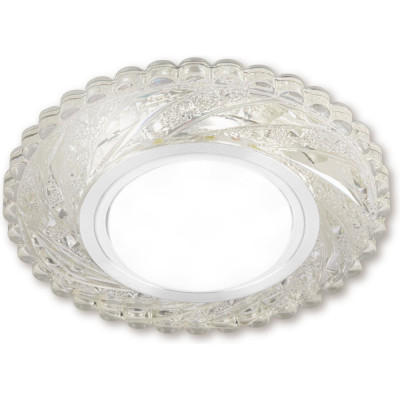 Светильник встраиваемый 50Вт G5.3 LED подсветка 3 Вт TDM ELECTRIC зеркальный/хром SQ0359-0136