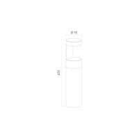 Садово-парковый светильник Elektrostandard - 35126 -F 1640 TECHNO LED Nimbus серый a055642