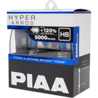Галогенные лампы PIAA HYPER ARROS H8 5000K 55W светоотдача +120%, 2 шт. HE-924-H8