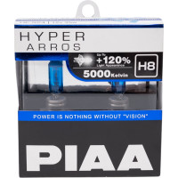 Галогенные лампы PIAA HYPER ARROS H8 5000K 55W светоотдача +120%, 2 шт. HE-924-H8