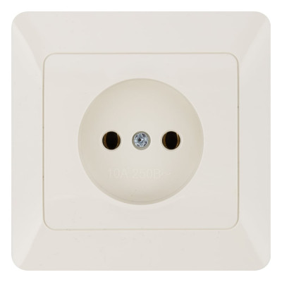 Розетка слоновая кость, 10А 250В серия "Ильмень" TDM ELECTRIC SQ1823-0109