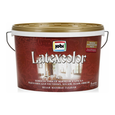 Интерьерная моющаяся краска JOBI LATEXCOLOR 11832