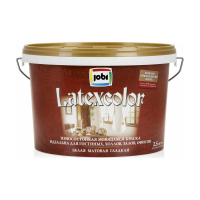 Интерьерная моющаяся краска JOBI LATEXCOLOR 11831