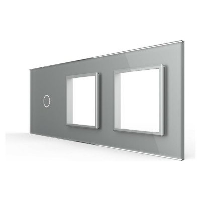 Панель для сенсорного выключателя и двух розеток LIVOLO BB-C7-C1/SR/SR-15