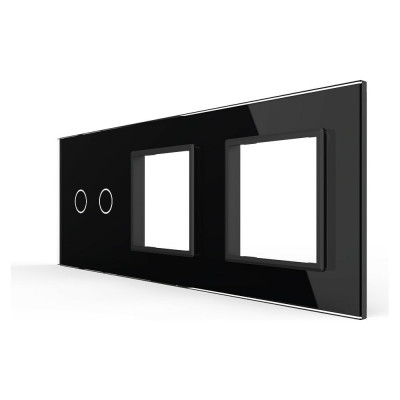 Панель для сенсорного выключателя и двух розеток LIVOLO BB-C7-C2/SR/SR-12