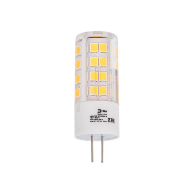 ЭРА Лампочка светодиодная STD LED JC5W12VCER827G4 G4 5Вт керамика капсула теплый белый свет Б0056749