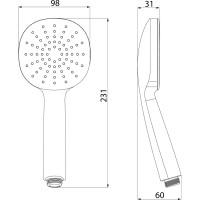 Лейка для душа IDDIS Optima Home OPH1FB9i18