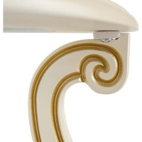 Журнальный стол Мебелик Грация (С) слоновая кость/золото 000 467