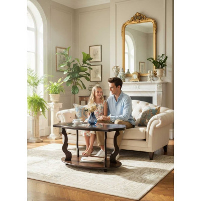 Журнальный стол Мебелик Берже 3С темно-коричневый 00 1861