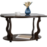 Журнальный стол Мебелик Берже 3С темно-коричневый 00 1861