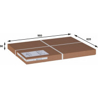 Журнальный стол Мебелик Берже 3С темно-коричневый 00 1861