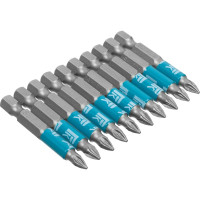 Биты профессиональные (10 шт; PZ1x50 мм; сталь S2; 1/4" Е) РемоКолор 33-7-568