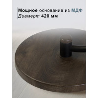 Журнальный стол Мебелик Дуэт 13Н черный, дуб маррон, тонированный 00 7246