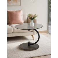 Журнальный стол Мебелик Дуэт 13Н черный, дуб маррон, тонированный 00 7246