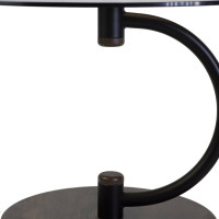 Журнальный стол Мебелик Дуэт 13Н черный, дуб маррон, тонированный 00 7246