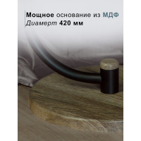 Журнальный стол Мебелик Дуэт 13Н черный, дуб крымский состаренный, тонированный 00 7247