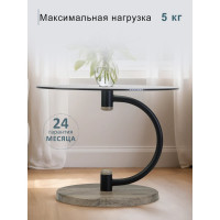 Журнальный стол Мебелик Дуэт 13Н черный, дуб крымский состаренный, тонированный 00 7247