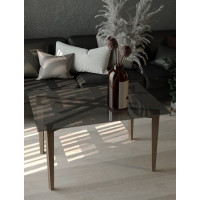 Стол журнальный Мебелик Рилле 448 шимо/ графит 00 6117