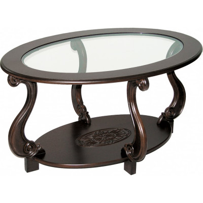 Журнальный стол Мебелик Овация (С) темно-коричневый 000 147