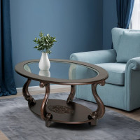 Журнальный стол Мебелик Овация (С) темно-коричневый 000 147