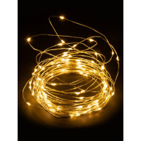 Светодиодная гирлянда TDM ELECTRIC Роса100 100 LED, 10 м, 3000 К, 3хАА SQ0361-0053