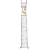 Алюминиевая трехсекционная лестница TDM ELECTRIC Народная ЛА3x12 высота 7870 мм SQ1028-0204