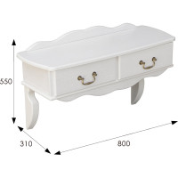 Консоль Мебелик Берже 20 белый ясень 00 2473