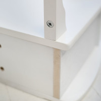 Консоль Мебелик Берже 20 белый ясень 00 2473