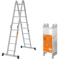 Алюминиевая лестница-трансформер TDM ELECTRIC ЛТА4x4 высота 433/209/117 см SQ1028-0304