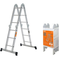 Алюминиевая лестница-трансформер TDM ELECTRIC ЛТА4x3 высота 330/160/92 см SQ1028-0303